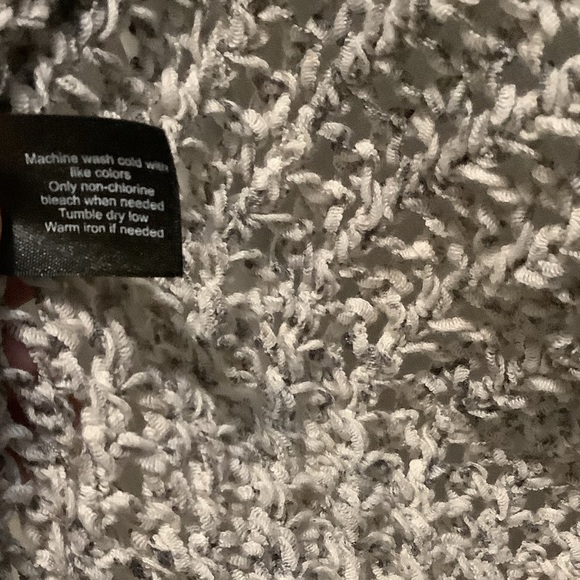 Lane Bryant Open Knit Sweater Cardigan - Women | Color: Grey | Size: 14/16 - Picture 5 of 8